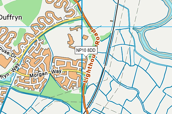 NP10 8DD map - OS VectorMap District (Ordnance Survey)
