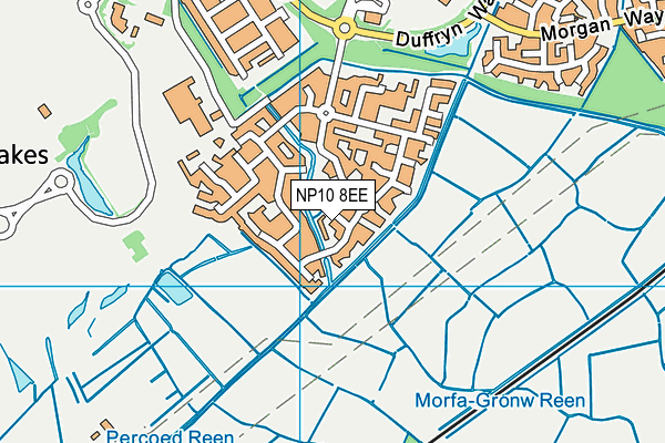 NP10 8EE map - OS VectorMap District (Ordnance Survey)
