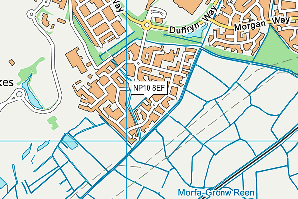 NP10 8EF map - OS VectorMap District (Ordnance Survey)
