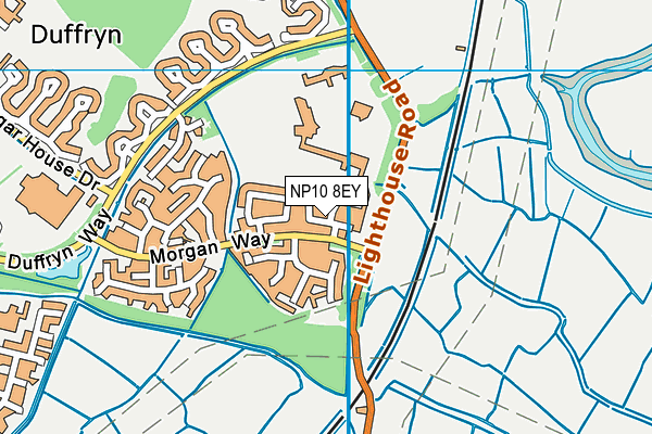 NP10 8EY map - OS VectorMap District (Ordnance Survey)