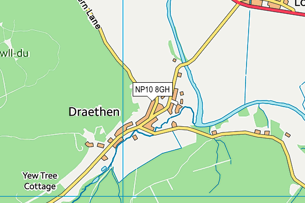 NP10 8GH map - OS VectorMap District (Ordnance Survey)