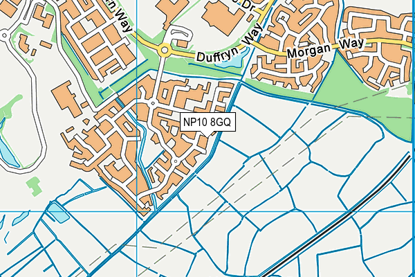 NP10 8GQ map - OS VectorMap District (Ordnance Survey)