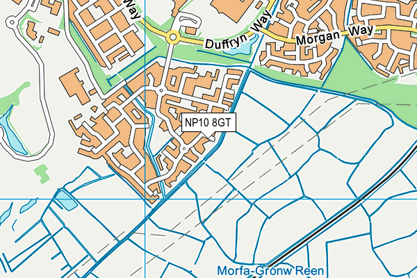 NP10 8GT map - OS VectorMap District (Ordnance Survey)