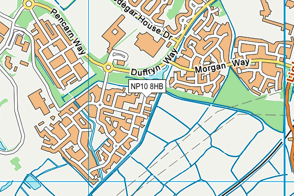 NP10 8HB map - OS VectorMap District (Ordnance Survey)