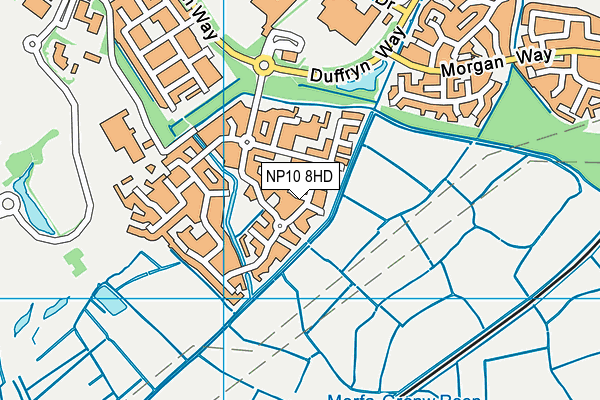 NP10 8HD map - OS VectorMap District (Ordnance Survey)