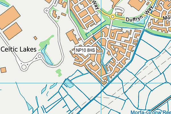 NP10 8HS map - OS VectorMap District (Ordnance Survey)