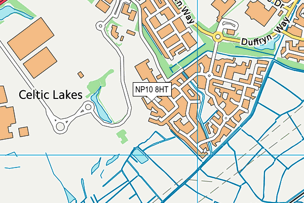 NP10 8HT map - OS VectorMap District (Ordnance Survey)
