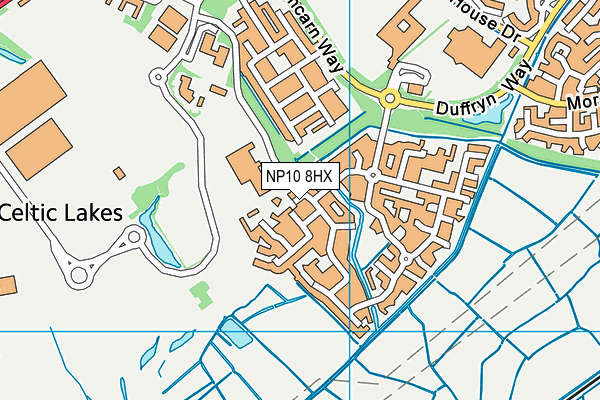 NP10 8HX map - OS VectorMap District (Ordnance Survey)