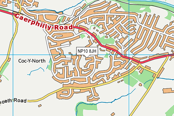 NP10 8JH map - OS VectorMap District (Ordnance Survey)