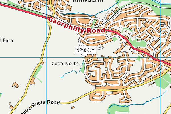 NP10 8JY map - OS VectorMap District (Ordnance Survey)