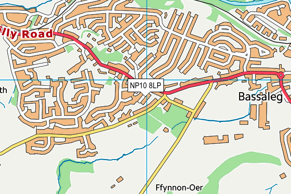 NP10 8LP map - OS VectorMap District (Ordnance Survey)