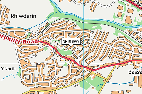 NP10 8PW map - OS VectorMap District (Ordnance Survey)