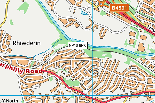 NP10 8PX map - OS VectorMap District (Ordnance Survey)