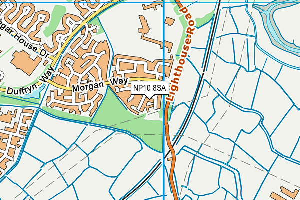 NP10 8SA map - OS VectorMap District (Ordnance Survey)
