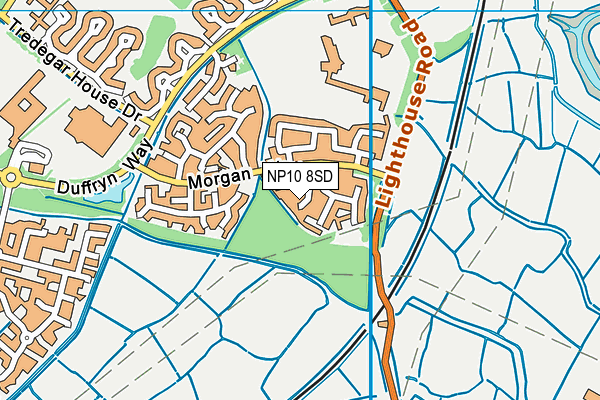 NP10 8SD map - OS VectorMap District (Ordnance Survey)