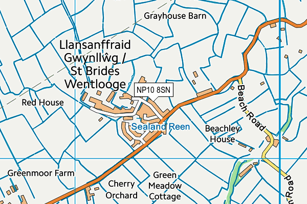 NP10 8SN map - OS VectorMap District (Ordnance Survey)