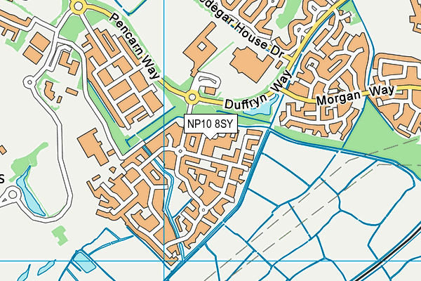 NP10 8SY map - OS VectorMap District (Ordnance Survey)