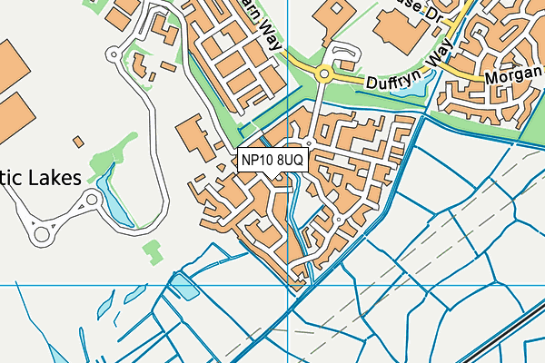 NP10 8UQ map - OS VectorMap District (Ordnance Survey)