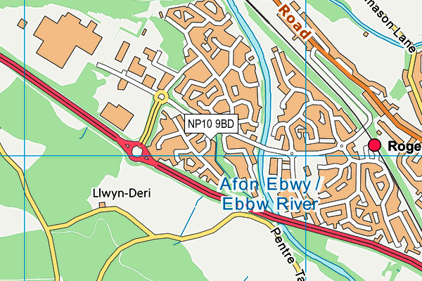 NP10 9BD map - OS VectorMap District (Ordnance Survey)