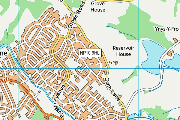 NP10 9HL map - OS VectorMap District (Ordnance Survey)