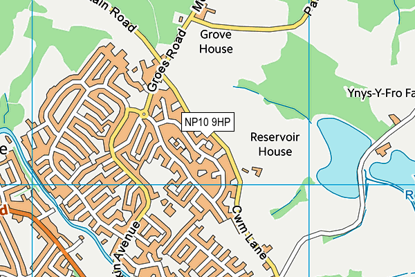 NP10 9HP map - OS VectorMap District (Ordnance Survey)