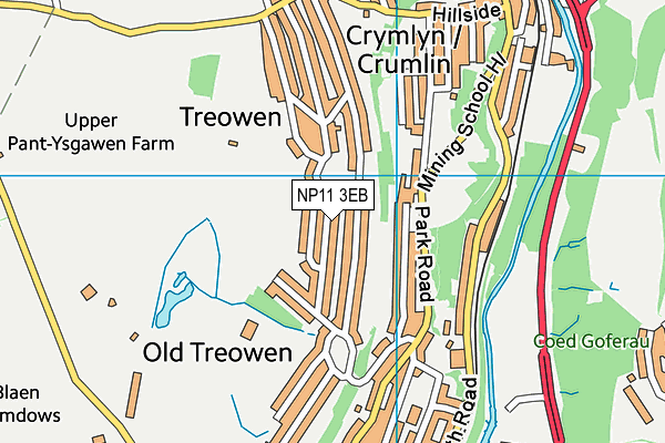 NP11 3EB map - OS VectorMap District (Ordnance Survey)