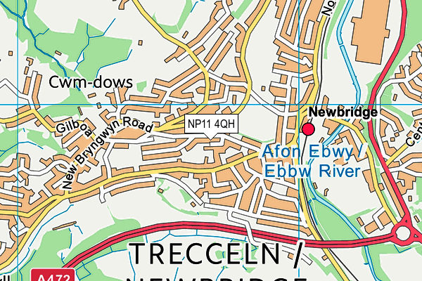 NP11 4QH map - OS VectorMap District (Ordnance Survey)