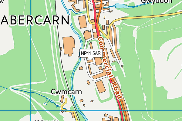 Map of MOORES MOTORS ABERCARN LTD at district scale