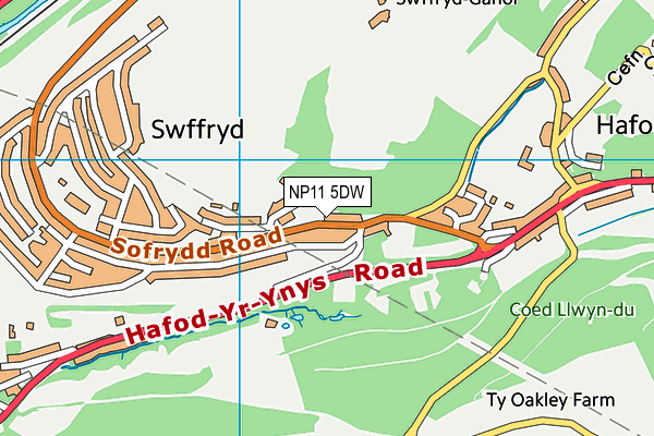 Sofrydd C.P. School map (NP11 5DW) - OS VectorMap District (Ordnance Survey)