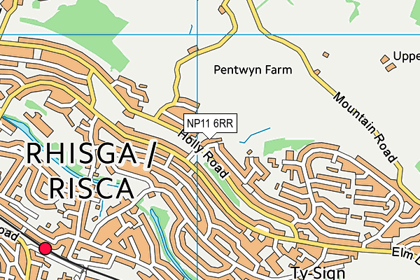 NP11 6RR map - OS VectorMap District (Ordnance Survey)