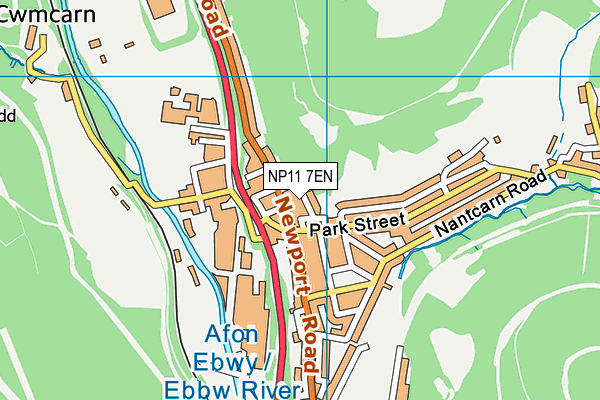 NP11 7EN map - OS VectorMap District (Ordnance Survey)