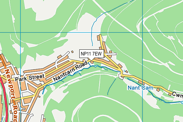 NP11 7EW map - OS VectorMap District (Ordnance Survey)