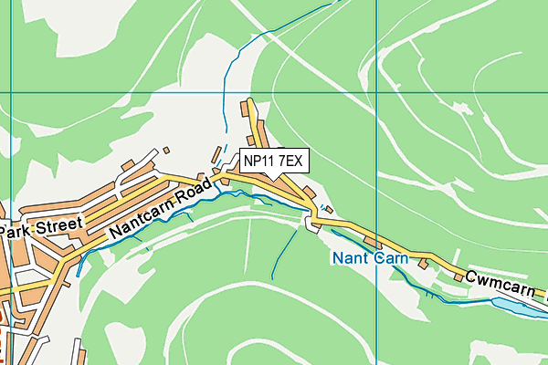 NP11 7EX map - OS VectorMap District (Ordnance Survey)