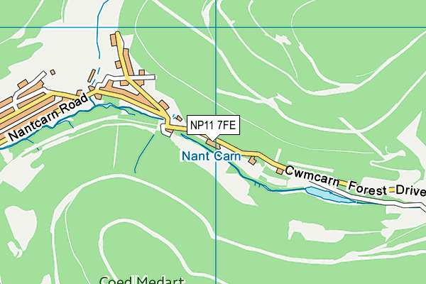 NP11 7FE map - OS VectorMap District (Ordnance Survey)