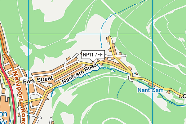 NP11 7FF map - OS VectorMap District (Ordnance Survey)