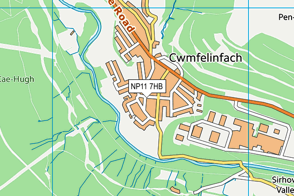NP11 7HB map - OS VectorMap District (Ordnance Survey)