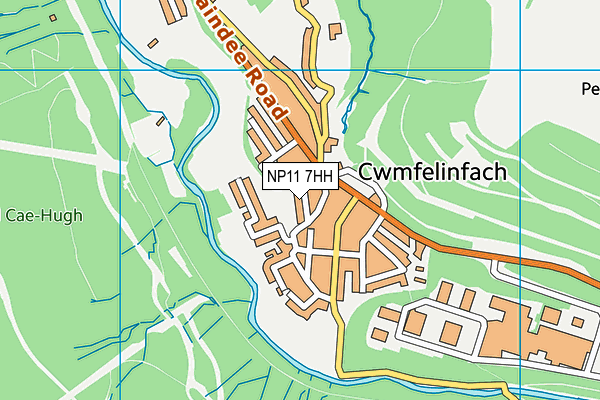 NP11 7HH map - OS VectorMap District (Ordnance Survey)