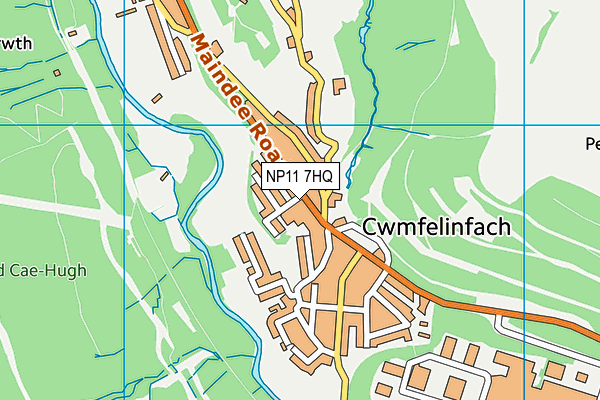 NP11 7HQ map - OS VectorMap District (Ordnance Survey)