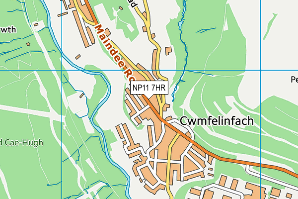 NP11 7HR map - OS VectorMap District (Ordnance Survey)