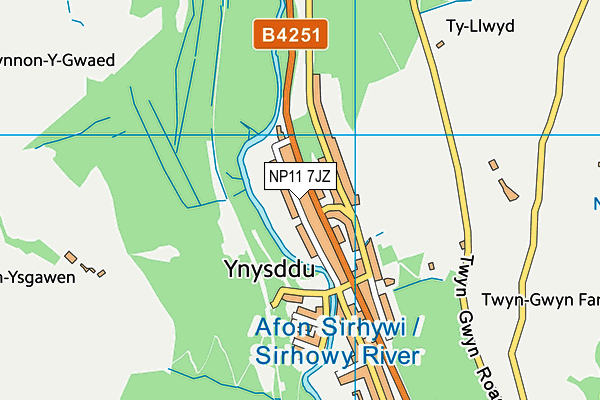 Map of YNYSDDU CAR SALES LTD at district scale