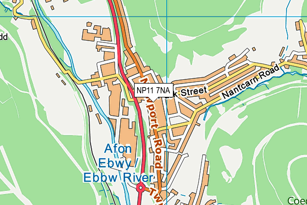 NP11 7NA map - OS VectorMap District (Ordnance Survey)