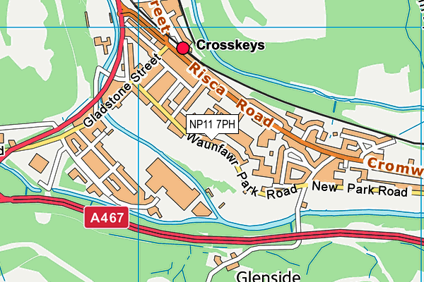 NP11 7PH map - OS VectorMap District (Ordnance Survey)