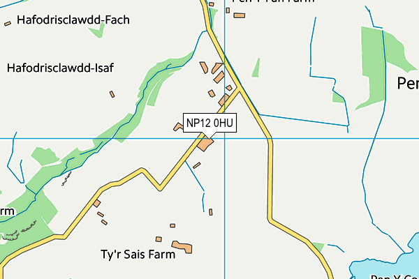 NP12 0HU map - OS VectorMap District (Ordnance Survey)