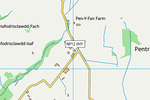 NP12 0HY map - OS VectorMap District (Ordnance Survey)
