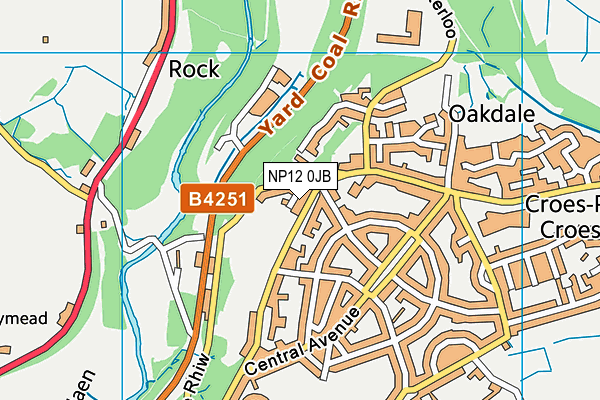NP12 0JB map - OS VectorMap District (Ordnance Survey)