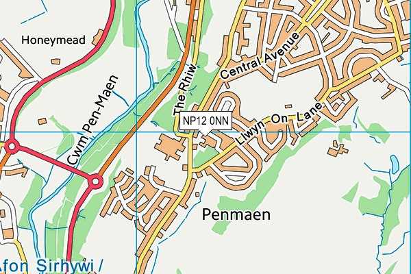 NP12 0NN map - OS VectorMap District (Ordnance Survey)