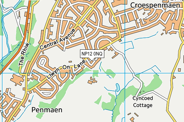 NP12 0NQ map - OS VectorMap District (Ordnance Survey)