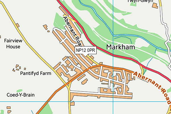 NP12 0PR map - OS VectorMap District (Ordnance Survey)