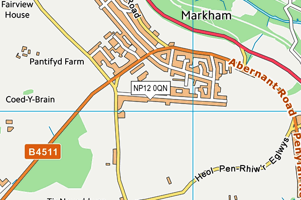 NP12 0QN map - OS VectorMap District (Ordnance Survey)