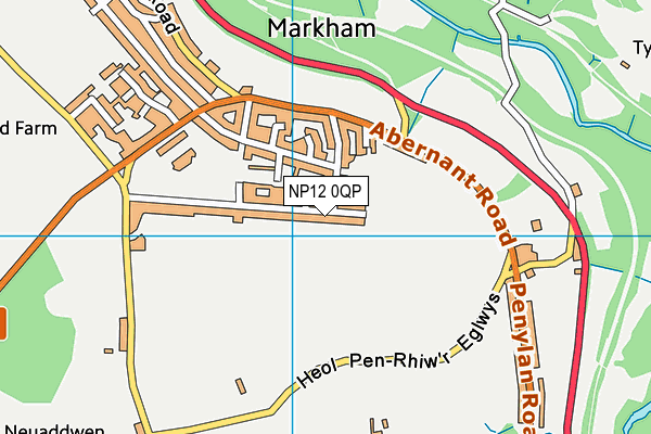 NP12 0QP map - OS VectorMap District (Ordnance Survey)